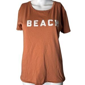 Amuse Society  BEACH short sleeve shirt Mauve Size XS